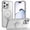 Gray, variant on HionlyPro Compatible with iPhone 15 Magnetic Case with Ring Stand Slim Shockproof Translucent Matte Protective Cover, Compatible with MagSafe, Anti-Fingerprint,360°Rotatable Kickstand