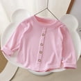 thumbnail image 1 of hengsof Kids' Soft Knit Base Layer Shirt Top,Button-Front Shirt with Comfortable Rolled Sleeves,Daily Casual Wear, 1 of 6
