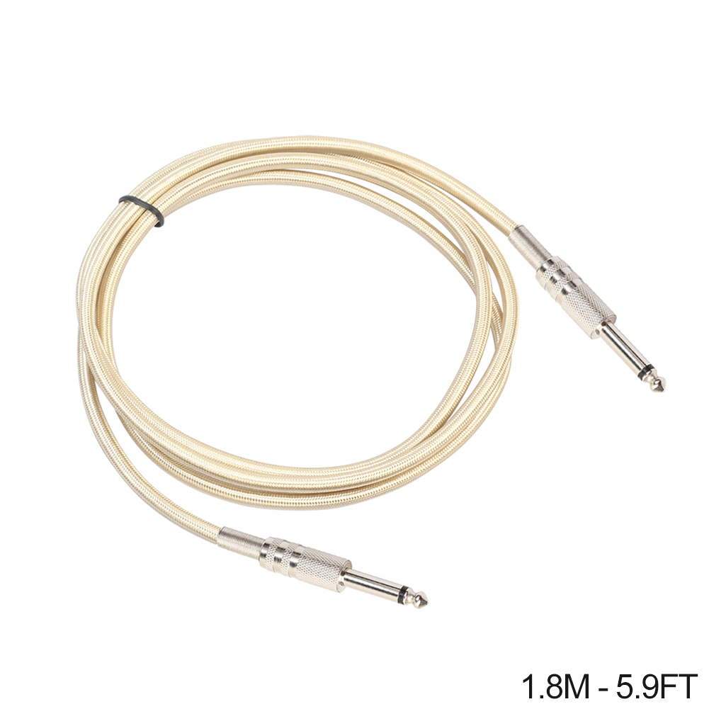 6.35MM Male to Male Audio Cable Mono Electric Guitar Wooden Guitar