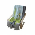 thumbnail image 4 of Dog Driver Soft Flannel Fleece Blanket, Puppy on the Road Car Jack Russell Journey Terrier Speed Race Cartoon, Cozy Plush for Indoor and Outdoor Use, 70" x 90", Baby Blue Lime Green, by Ambesonne, 4 of 6