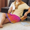 thumbnail image 6 of Bixox Men's Holiday Shiny printed lightweight casual shorts, soft sleep shorts with pockets., 6 of 7