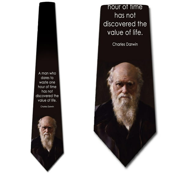 Science Ties Mens Charles Darwin Necktie Science Quote Tie by Three Rooker