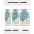 thumbnail image 4 of Turquoise Boho Swag Valances for Windows, Retro Ethnic Teal Geometric Aesthetic Rod Pocket Sheer Valances for Large Windows, Swag Toppers Light Filtering for Kitchen Living Room 2 Panels 36''x63'', 4 of 6