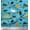 Turquoise Blue, variant on Soimoi Cotton Duck Fabric Bird,Squirrel & Rabbit Animal Print Fabric by The Yard 42 Inch Wide