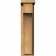 thumbnail image 2 of 5 1/2"W x 10"D x 22"H Huntington Smooth Corbel w/Backplate, Western Red Cedar, 2 of 9