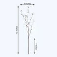 thumbnail image 3 of Efavormart 2 Branches - 42" White Carnation Flower Spray, Silk Flower Bouquet - Perfect for Table, Banquet, Wedding, Office, Events, Centerpieces, Chairs, Arches, Backdrops, and Stage Decor, 3 of 11