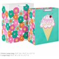 thumbnail image 3 of Modern Flowers and Ice Cream Birthday Gift Bag Set (2 Bags: 13" Large and 15" Extra Large) for Kids, Teens, Friends, 3 of 6