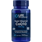 Life Extension Super Ubiquinol CoQ10 100 mg – For Heart Health & Anti-Aging - Cholesterol & Energy Management Supplement – Coenzyme Q10 for Organs - Gluten-Free, Non-GMO – 60 Softgels