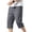AE05_Gray, variant on Lumtrix Men's Capri Pants 3/4 Long Jogger Sport Shorts Workout/Gym/Yoga/Beach Quick Dry Shorts with Zipper Pockets Gray XL