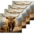 thumbnail image 2 of 4PCS Highland Cow Towels Cotton Washcloths Set,Quick Drying & Absorbent Soft Bathroom Hand Towel Lightweight & Portable Fingertip Towel Decor Gift, 2 of 7