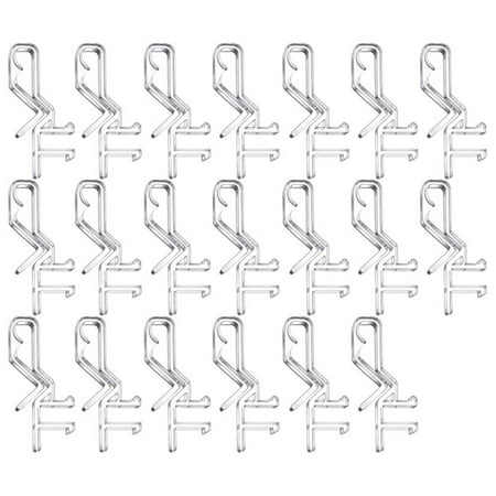 

Liuanngg Household Hooks Blind Clip 20pcs/set Blind Clip Heavy Duty Easy to Install Snap On Wood Window Blind Clip Replacement Accessories Blind