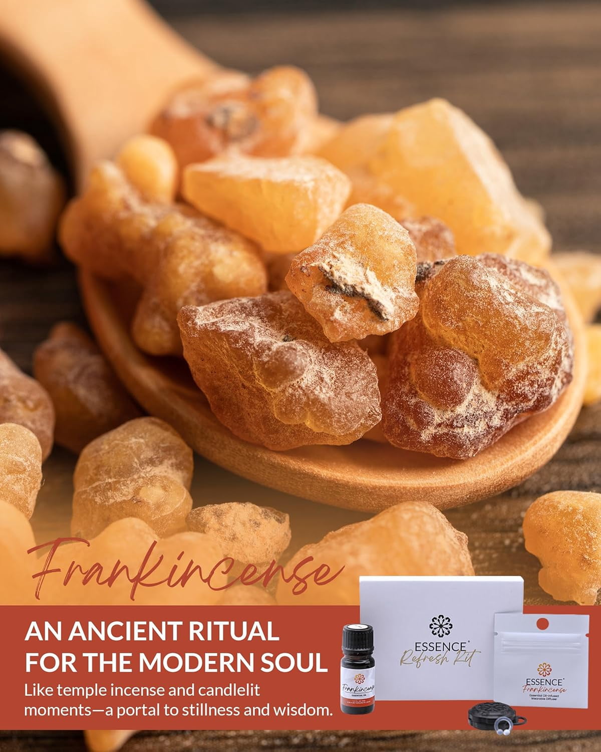 Essence Refresh Kit – Frankincense Essential Oil – Black Wearable Aromatherapy Pod