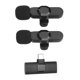 thumbnail image 5 of Micrófonos de solapa Lavalier inalámbricos, 2,4 GHz, reducción de ruido, Mini micrófono inalámbrico con Clip para grabación en vivo de Android, 2 uds., 5 of 10