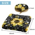 thumbnail image 7 of Floral Sunflower Pattern Floor Pillow&nbsp;– 22x22 Inch Boho Cushion, Bright & Cheerful, Plush for Yoga & Home Decor, 7 of 7