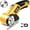 Light Yellow, variant on Duomigo Cordless Electric Scissors, 3.6V Rechargeable Rotary Cutter with 2 Blades, Lightweight 9.7oz, Cuts up to 1/4", for Cardboard, Fabric & DIY