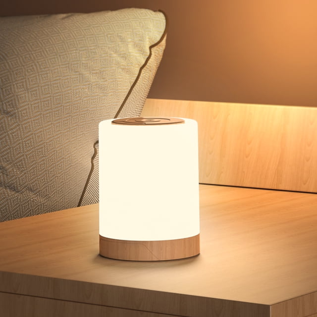 Lámpara Táctil RGB ANGGREK Luz Nocturna Regulable Recargable Por USB Blanco Cálido 3000K