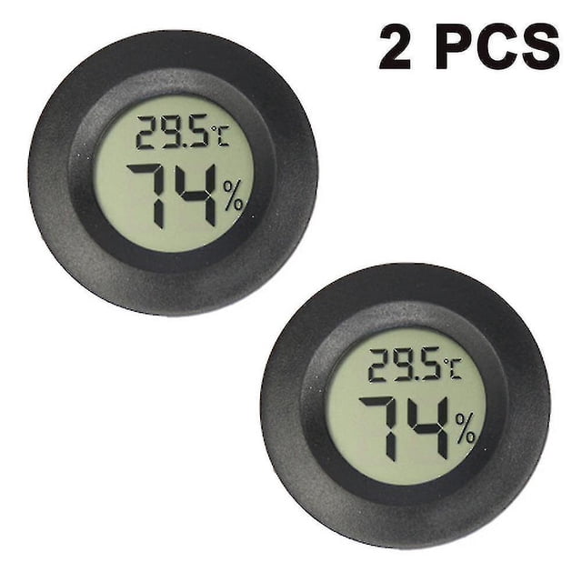 2-pack Mini Digital Lcd Mon, Humidity Meter
