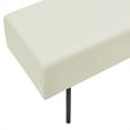 thumbnail image 6 of iRerts Bench Seat, 45" Fabric Upholstered Bench Ottoman Bench, Couch Long Bench Ottoman with Steel Legs, Modern Entryway Bench Bed Bench for Entryway Dining Room Living Room Bedroom, Beige, 6 of 9