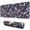 Pioneer Flower Floral, variant on Long Mouse Pads for Desk,Pioneer Flower Floral Print Pattern Desk Mats on Top Of Desks, Desk Mouse Pad Extra Large with 3mm Non-Slip Base and Stitched Edge for Gaming,Office,Work,Home 31.5"x11.8"
