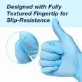 thumbnail image 4 of Cherish Black Nitrile Disposable Gloves, Latex & Powder Free, Textured Tips, 100 Pcs/Box (Medium/Large), 4 of 7
