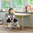 thumbnail image 3 of Costway Auto Lock Kids Mesh Chair with Armrests Height Adjustable 360-Degree Swive Purple, 3 of 9