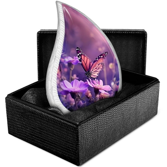 Urna para Cremación Trupoint Memorials Pequeña Mariposa Morada