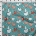 thumbnail image 4 of oneOone Silk Tabby Dusty Teal Green Fabric Hen Sewing Fabric By The Yard Printed Diy Clothing Sewing Supplies 42 Inch Wide-LP, 4 of 6