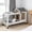Brown(40.7"L x 22.8"W x 28.6"H), variant on Aivituvin 52" Two-Story Outdoor Rabbit Hutch, Large Wooden Bunny Cage with Deeper Leak-Proof Pull-Out Tray, Weatherproof Guinea Pig House and Habitats, Gray