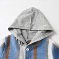 thumbnail image 6 of CAUYDY Kids Boy's Outfits Baby Toddler Button Plaid Long Sleeve Jacket and Elastic Waist Sweatpants Two Piece Set Fall Winter 1 2 3 4 5 6 7 8 9 Years Sky Blue for Sizes 2-3 Years, 6 of 9