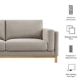 thumbnail image 3 of Modway Roscoe 81 inch Fabric Sofa in Pewter, 3 of 10