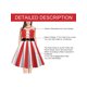 thumbnail image 5 of Lucakuins Vestido de mujer, vestido midi de encaje sin mangas con cuello redondo y estampado de estilo navideño para fiesta navideña Lucakuins  moda, 5 of 9