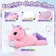 thumbnail image 3 of MorisMos Giant Unicorn Stuffed Animal 24'' Soft Unicorn Plush Toy, 3 of 5