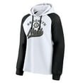 thumbnail image 2 of Women's Fanatics White/Black Brooklyn Nets Record Holder Raglan Pullover Hoodie, 2 of 3