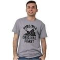 thumbnail image 4 of Funny Virginia Thanksgiving VA Turkey Plus Size Crewneck Graphic Tee Shirt Brisco Brands 2X, 4 of 5
