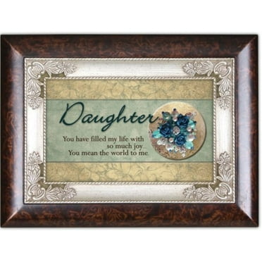 Cottage Garden Daughter Burlwood Italian Inspired Traditional Music Box Plays Light Up My Life