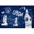 thumbnail image 4 of Edward Selkirk 24x17 Black Modern Wood Framed Wall Art Titled - London Blue, 4 of 6