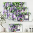 thumbnail image 4 of Designart ' Purple Wisteria Blossom ' Traditional Canvas Wall Art Print, 4 of 4
