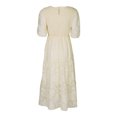 thumbnail image 3 of Vestido Plisado De Mujer Vestido plisado de mujer con mangas abullonadas, vestido de columpio grande informal para fiesta (marfil S) Kuymtek para Mujer Marfil T S, 3 of 9