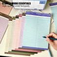 thumbnail image 2 of Aixiny B5 Color-Blocked Notebooks, Yellow,2 Pack with 30 Sheets, 2 of 9