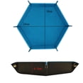 thumbnail image 4 of Bandeja de dados de 2 piezas, bandejas de dados de cuero PU, bandeja de rodillo de dados hexagonal plegable portátil para juegos de dados y otros juegos de mesa, 4 of 5