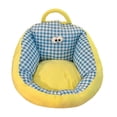thumbnail image 4 of Sofá infantil con respaldo, suave y cómodo, con cojín de suelo. Azul, 4 of 8