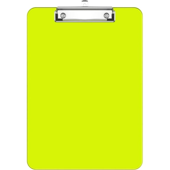 Minzimin 8.5 x 11 Plastic Clipboards Set of 1/2, Low Profile Metal Clip, Translucent Board, 12.5 x 9 in Letter Size, Office Supply, Back to School