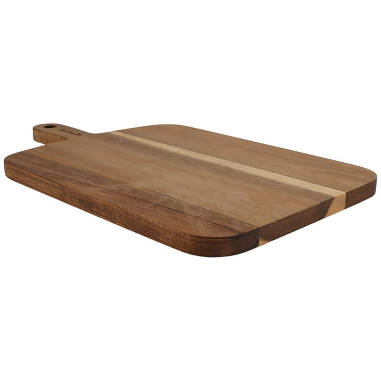 JF JAMES.F Serving Board, Acacia Wood Cutting Board with Handle Wooden  Cheese Board Charcuterie Boards Wood Board for Food Bread Fruit 15x7.5x0.6  Inch