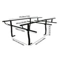 thumbnail image 2 of Premium Heavy-Duty Black Ladder Racks Adjustable for Pickup Truck Topper, 1000lb, 2 of 18