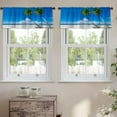 thumbnail image 2 of LALILO Kitchen Curtain Valance Paradise Nature Sea Tropical Rod Pocket Window Curtain 52"x 18" Set of 2, 2 of 5