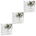 thumbnail image 2 of maskred 1/2/3/5 Plastic Simulation Flower Handmade Artificial Flower Handicraft Decorative Accessory No.01 3PCS, 2 of 6