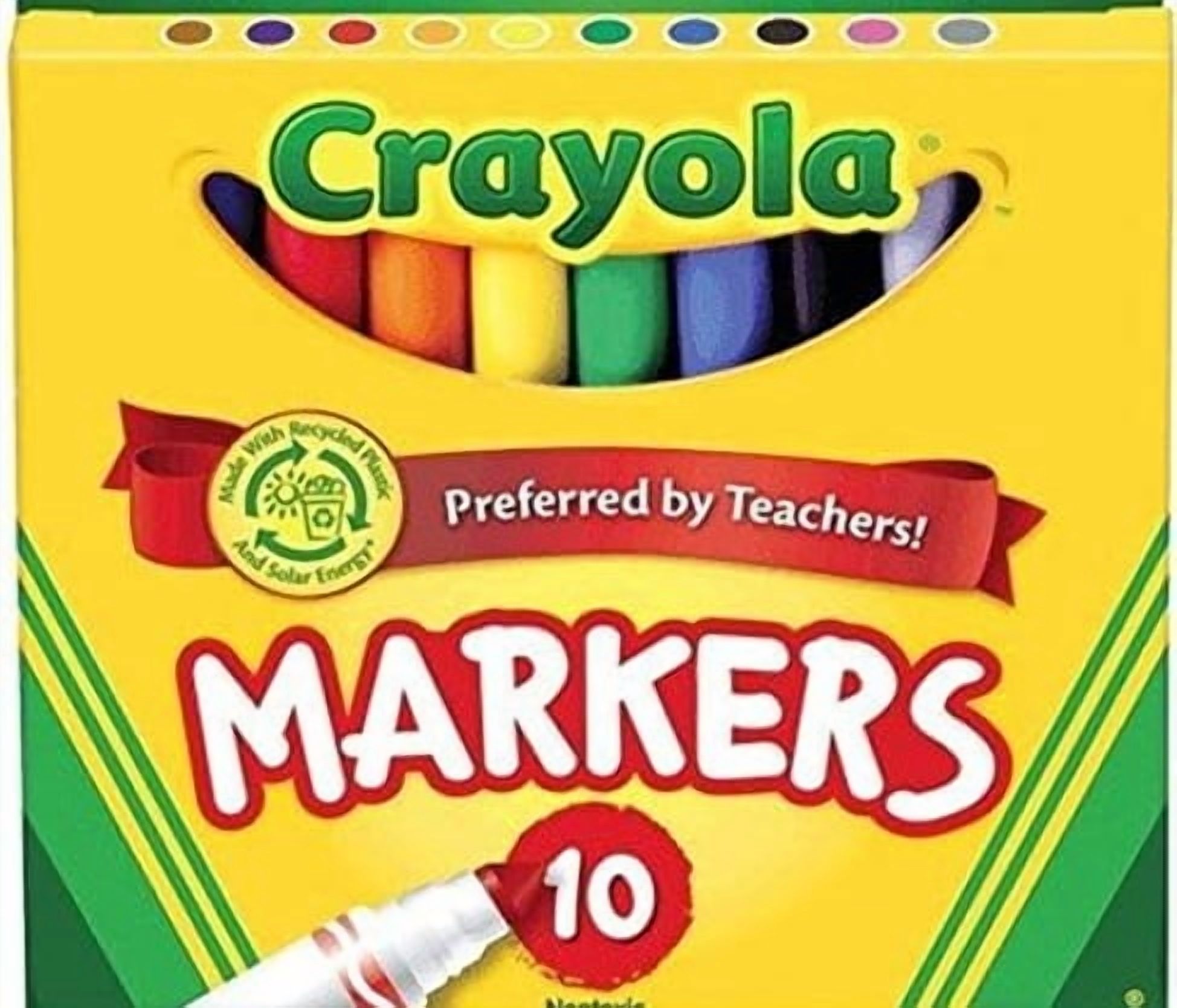 Crayola Color Max Washable Markers, Value Pack, Broad Point, Classic Colors, 480 Count, 48 Pack