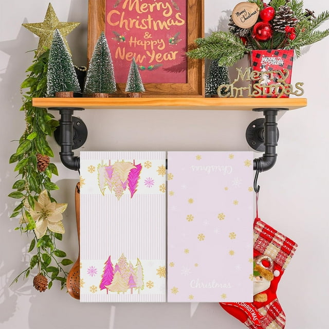 Toalla Navideña de 26 X 17,7 Pulgadas, Paño de Cocina Navideño, Toalla de Mano Decorativa Navideña