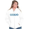 thumbnail image 3 of DOTS Vintage Gumdrops Candy Logo Zip Up Hoodie Men's Women's Brisco Brands M, 3 of 6