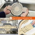 thumbnail image 4 of Dutch Oven Liner Silicone Baking Mat, Reusable Silicone With Even Heat Distribution And Long Handle Design For Safe And Easy Dough Transfer In Your Kitchen (2Pcs), 4 of 6
